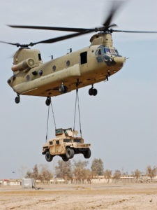 Lifting harness for US Army